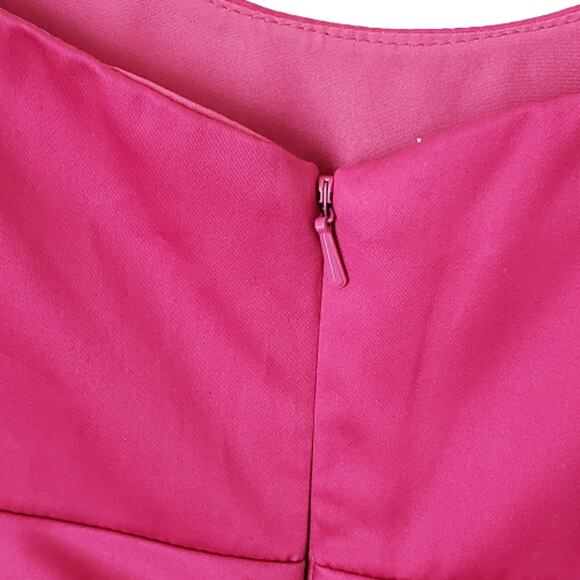 2 For $5 Sale David’s Bridal Berry Spaghetti Strap Cocktail Dress Size 6 - Picture 9 of 13